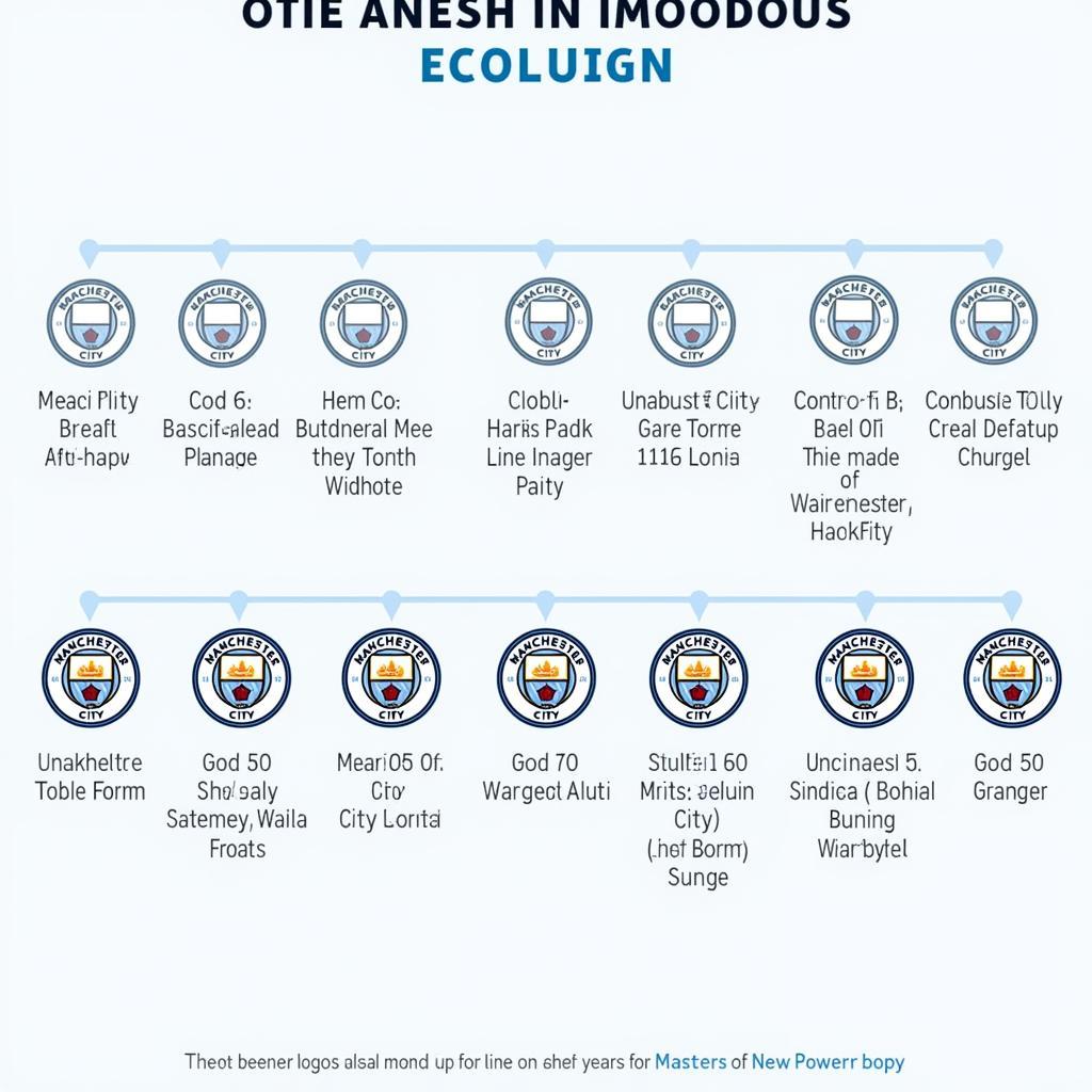 Các phiên bản logo Manchester City theo thời gian