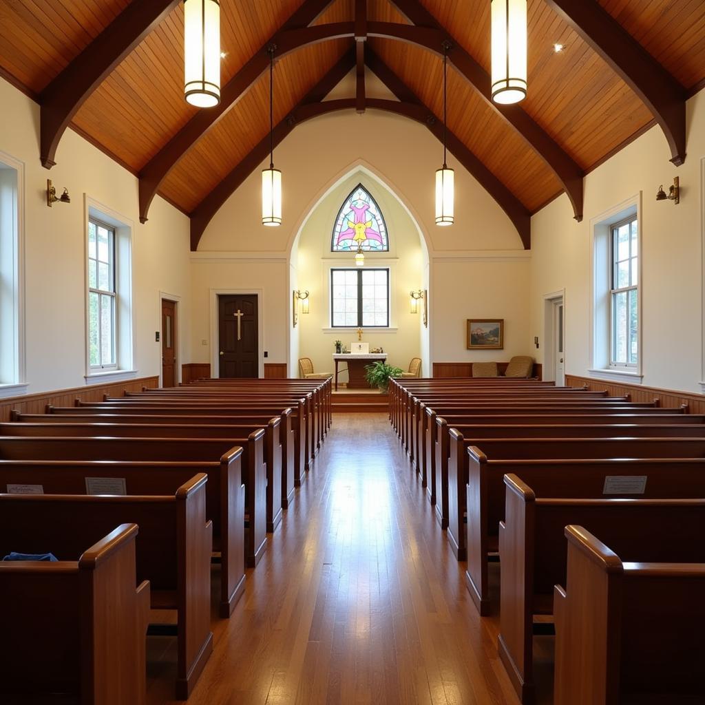 Interior view of Christ Our Savior Parish Manchester, VT