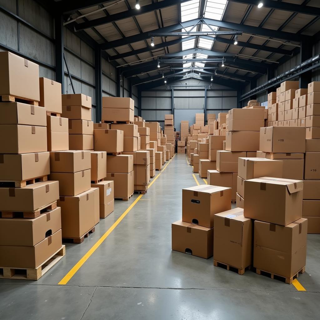 Corrugated Packaging in a Manchester Warehouse