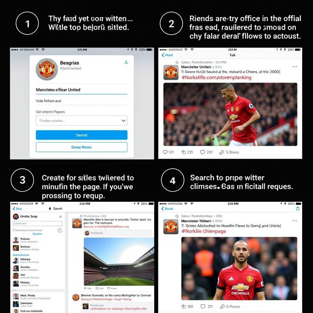 Hướng dẫn theo dõi Manchester United trên Twitter