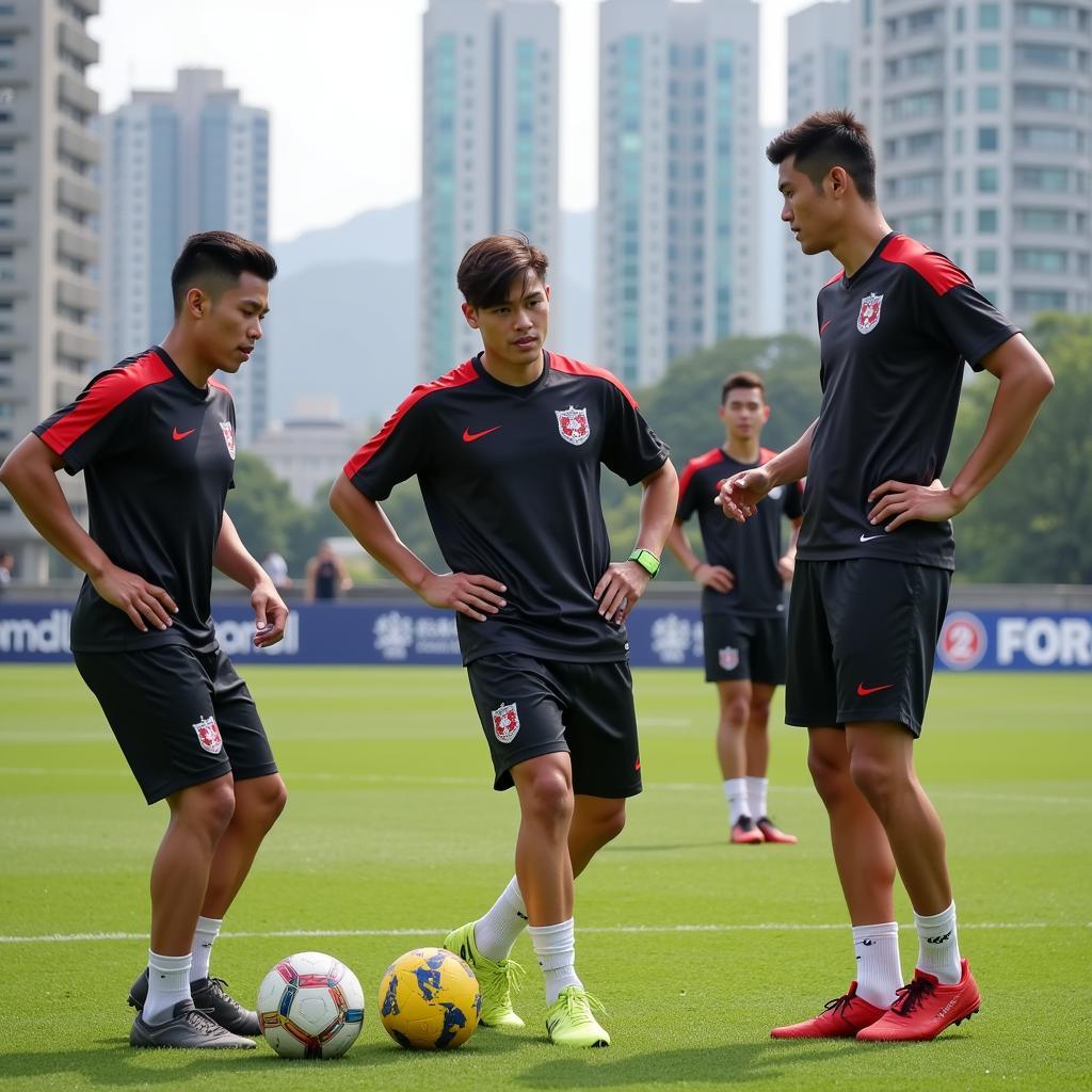 Hong Kong U23 Tập Luyện