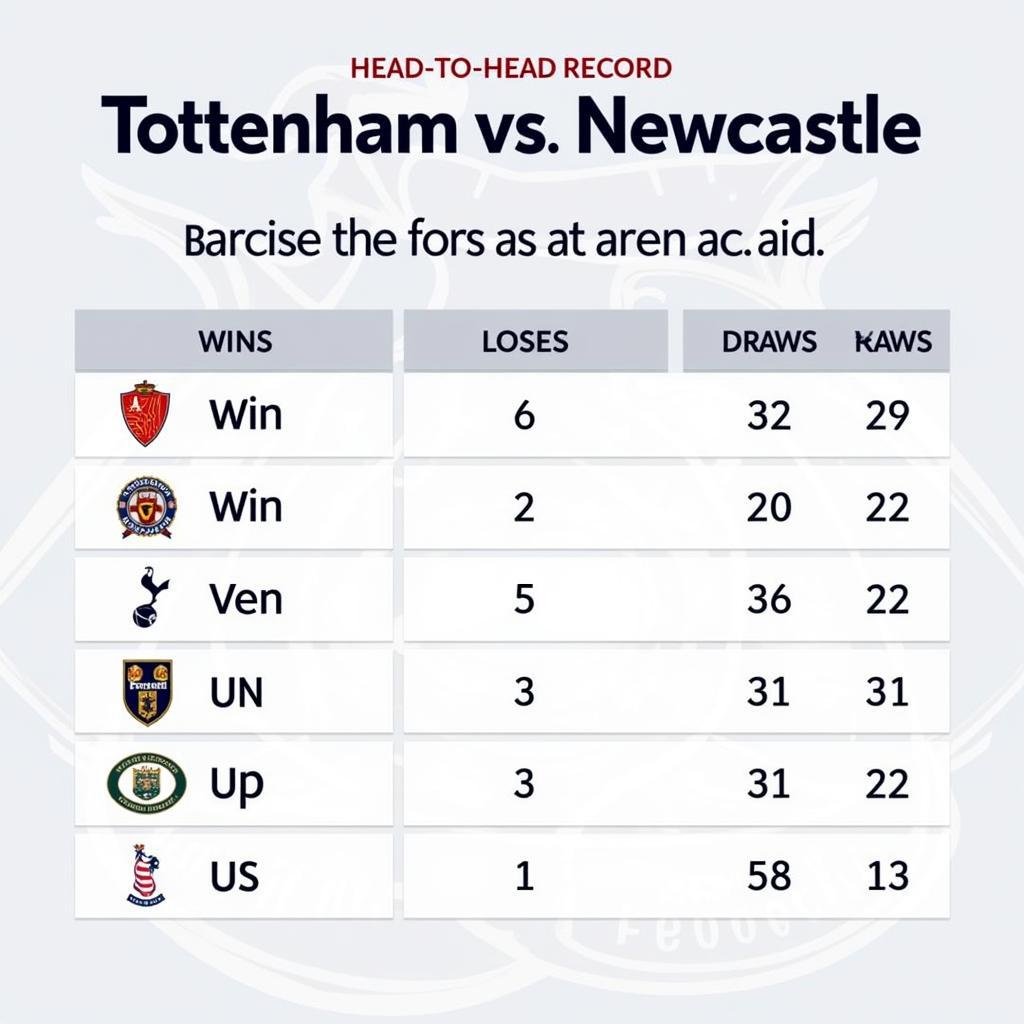 Lịch sử đối đầu giữa Tottenham và Newcastle