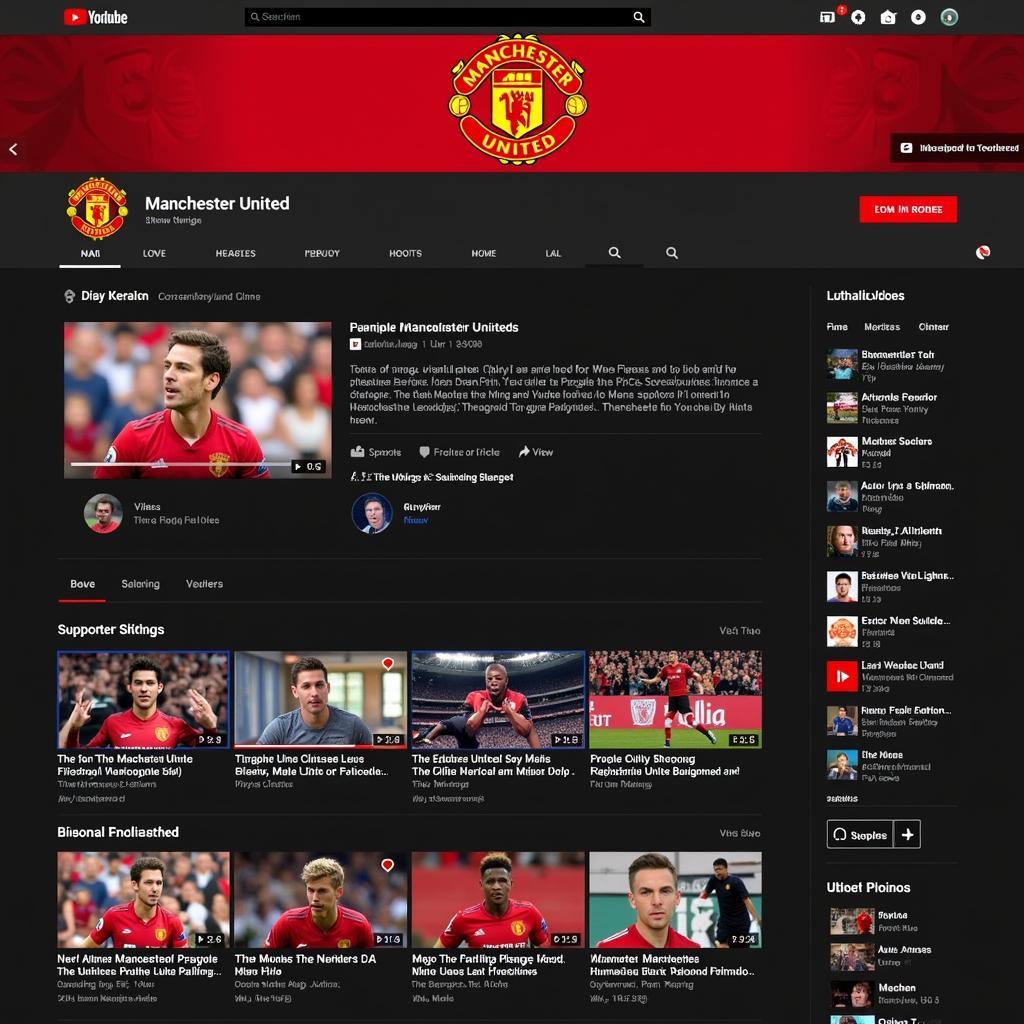 Kênh Youtube chính thức của Manchester United