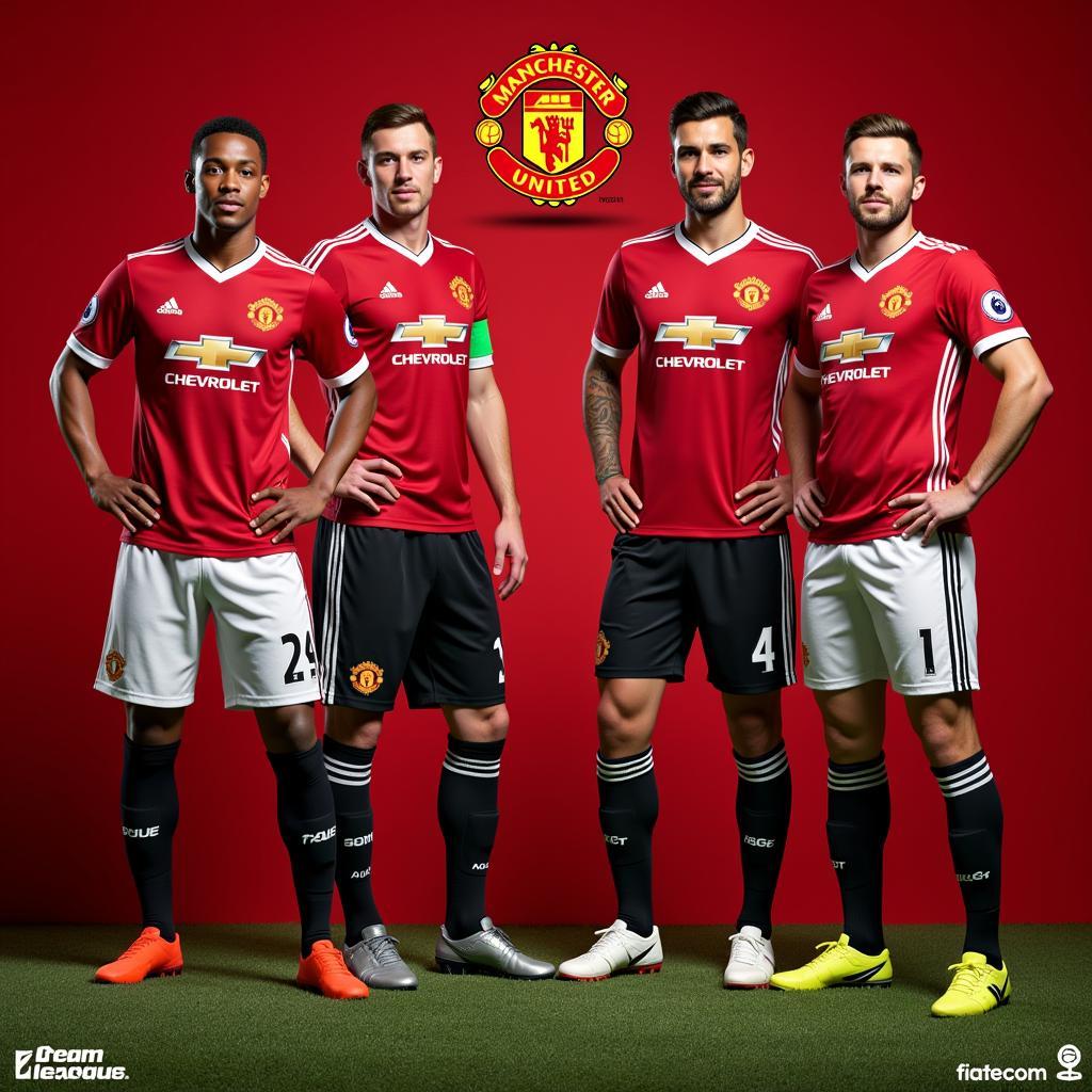 Mod Manchester United Dream League Soccer 2017 Đội Hình